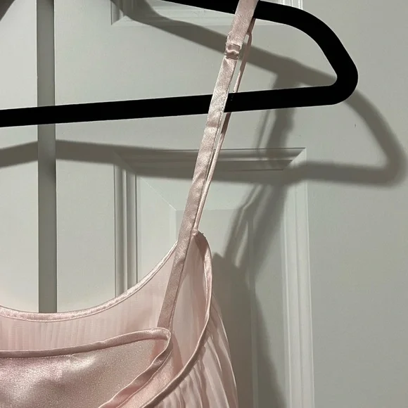 VTG Pink Oscar De La Renta Coquette Babydoll Nightgown (Size L)